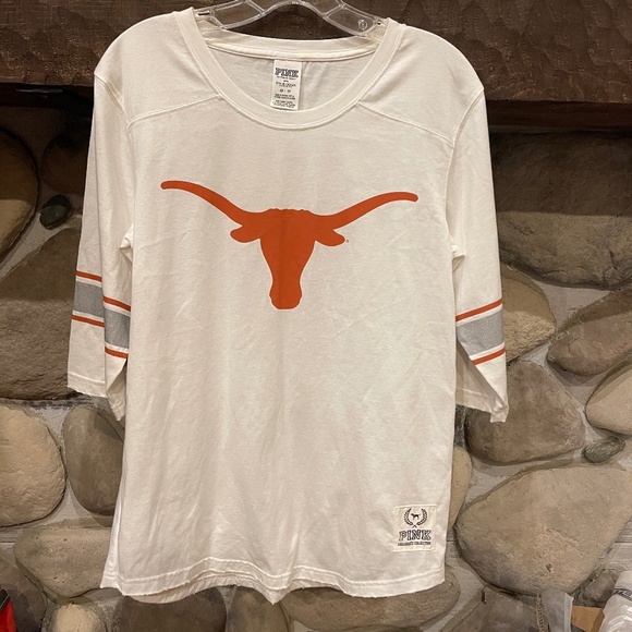 UT Texas Longhorns Jersey Pink/5th & Ocean Collab Top Shirt XS Collegiate 1883 - Picture 1 of 10